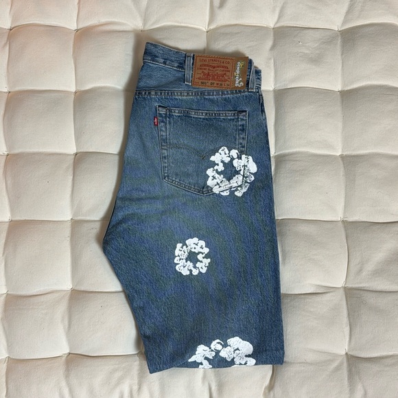 Denim Tears The Cotton Wreath Jean Light Wash 38x34 - Picture 2 of 5